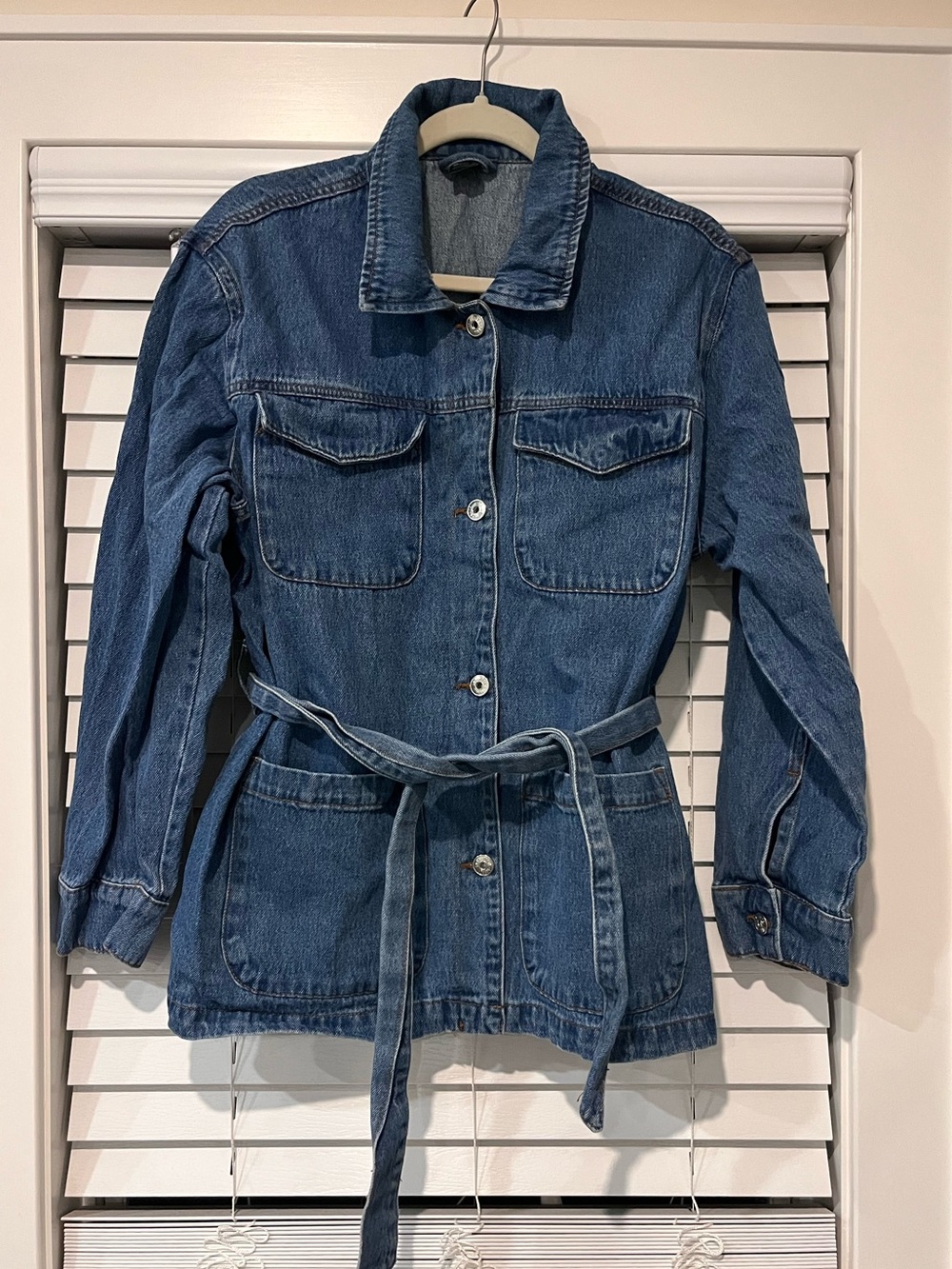 Women's Blue Denim Tied Jean Jacket